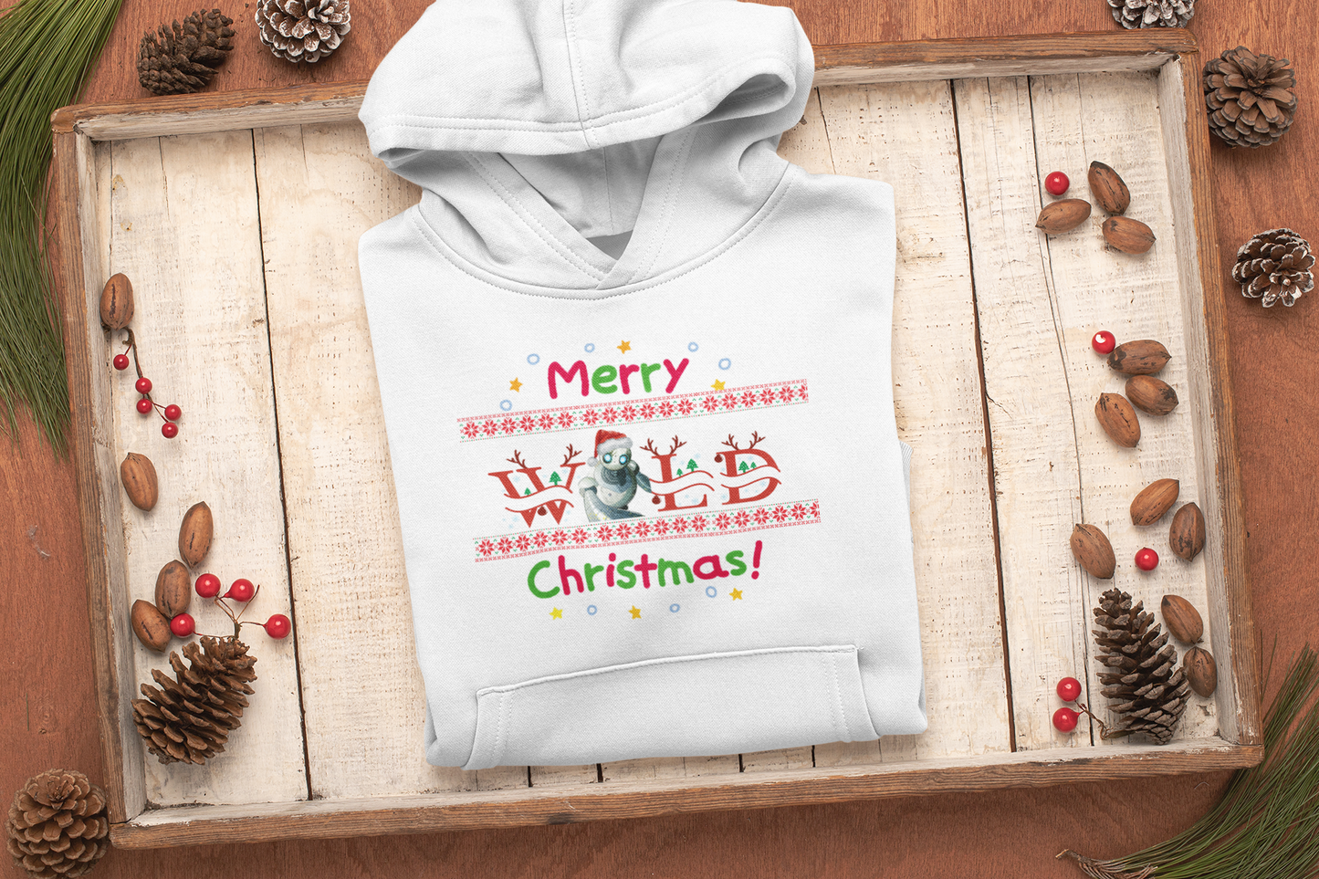 Hoddie Merry Wild Christmas Enfant