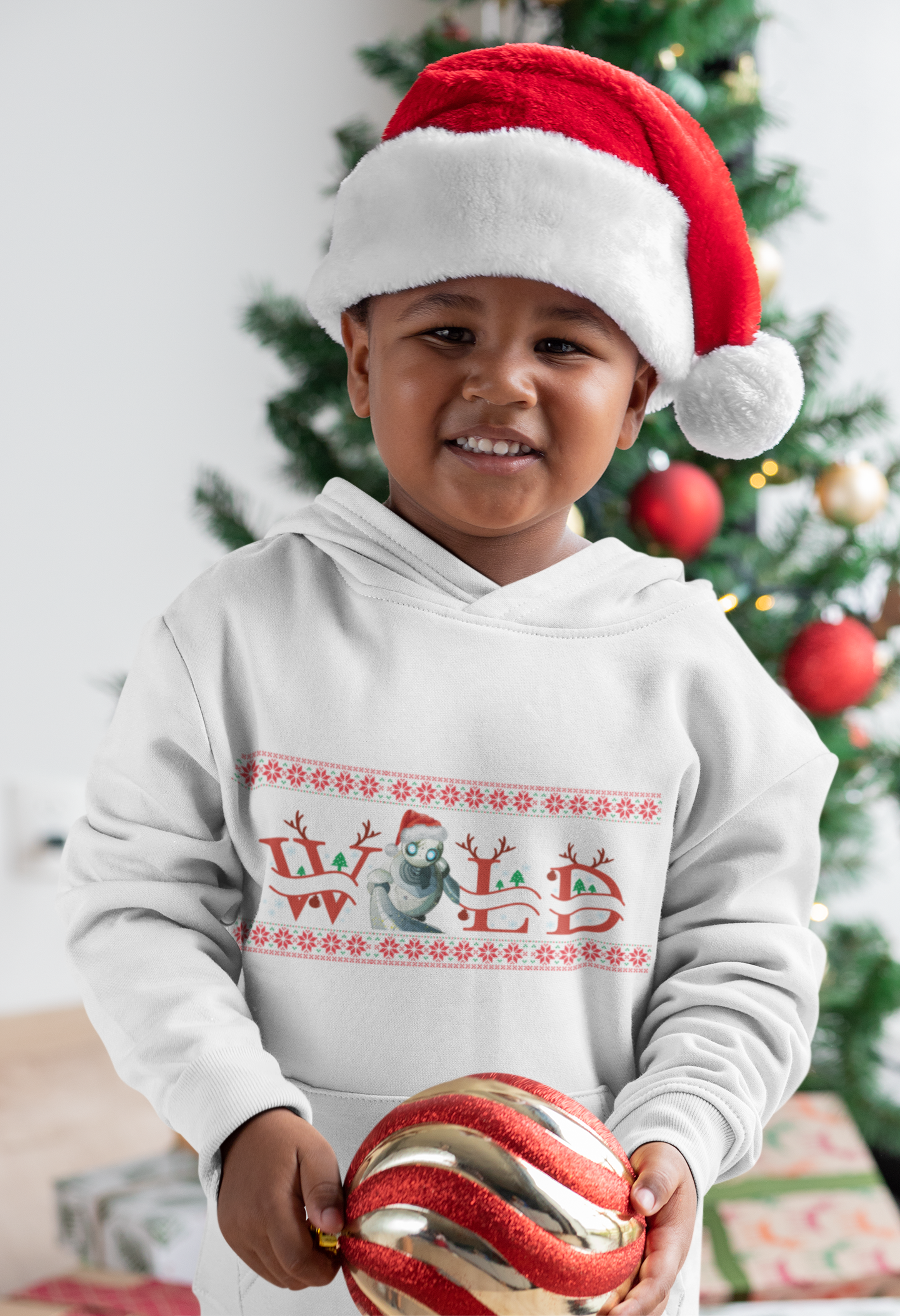 Hoddie Wild Christmas Enfant