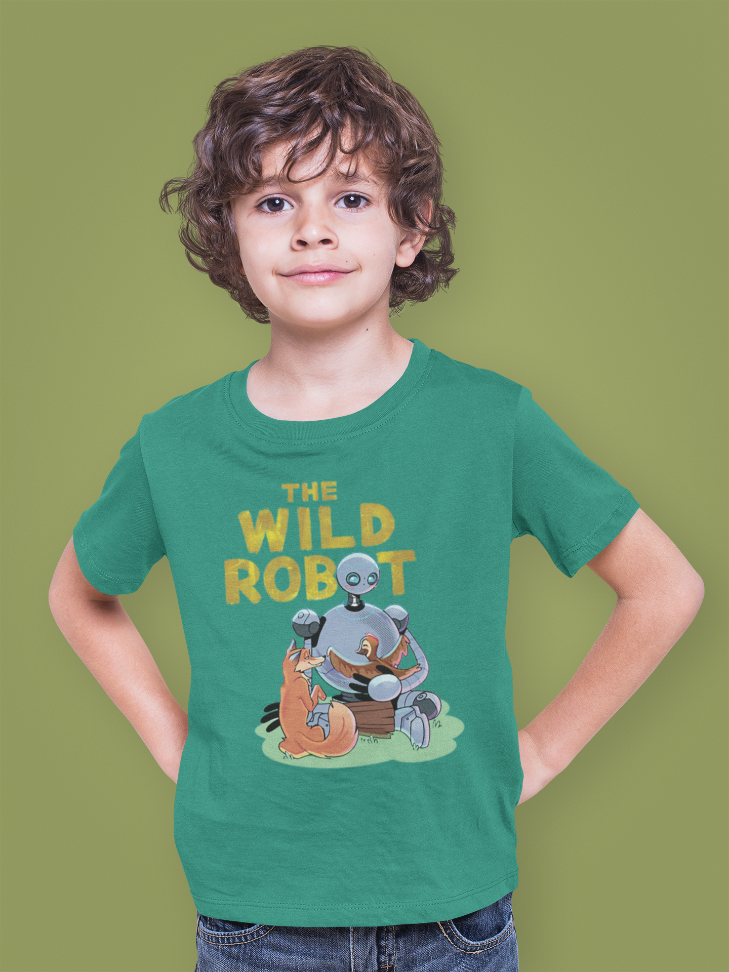 T-Shirt The Wild Robot Foret