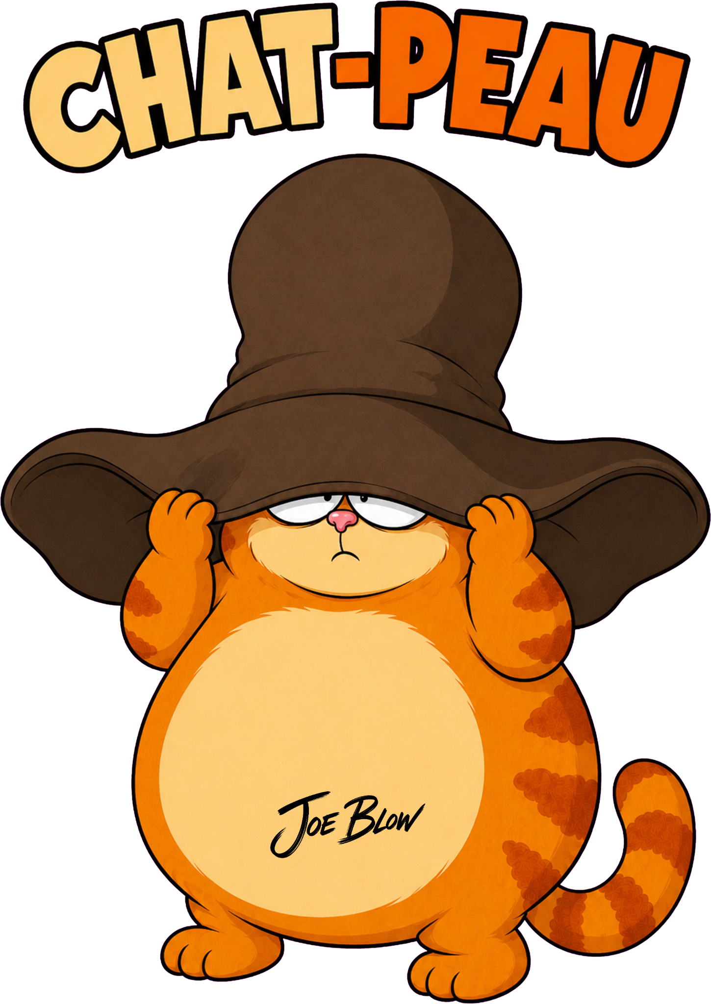 Illustration Chat-peau