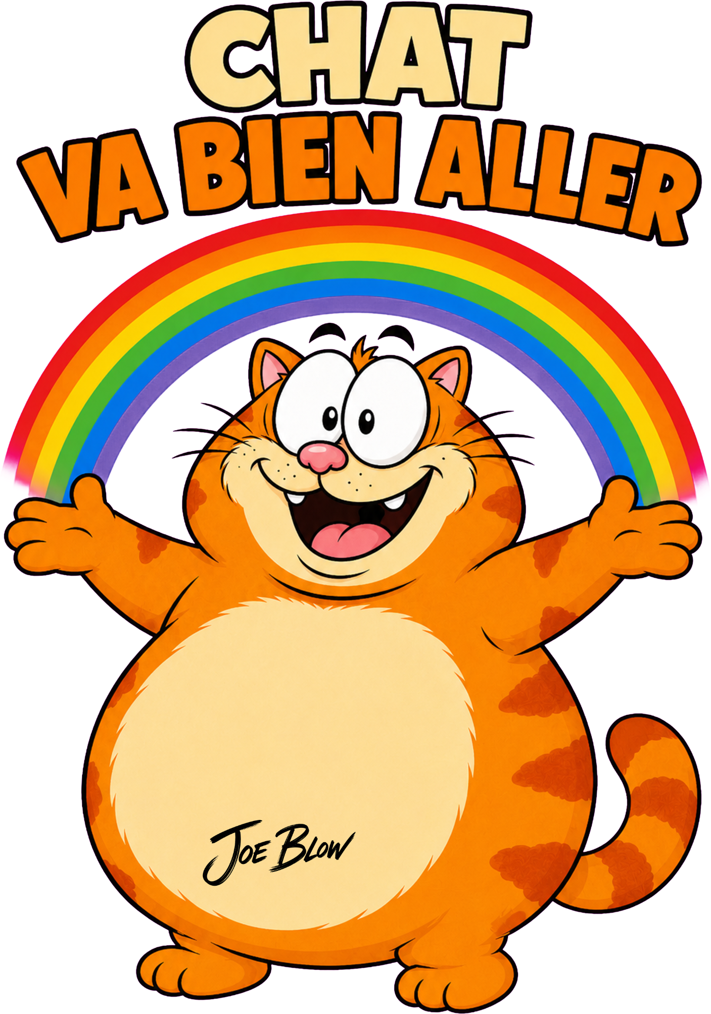 Illustration Chat va bien aller