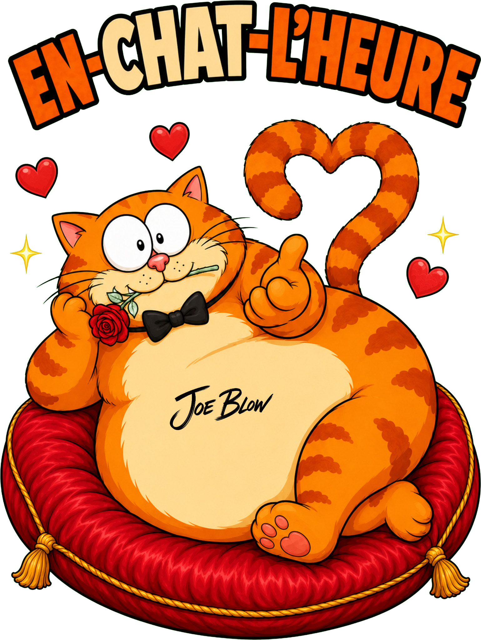 Illustration En-chat-l’heure