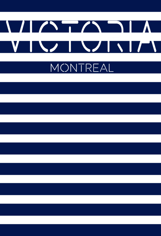 Illustration Victoria Montréal — Bleu Nuit