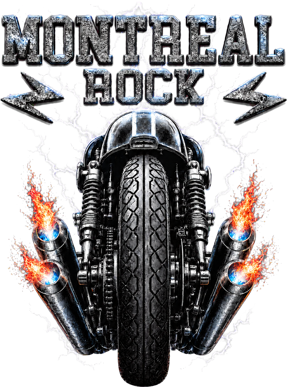 Illustration Montréal Rock Moto